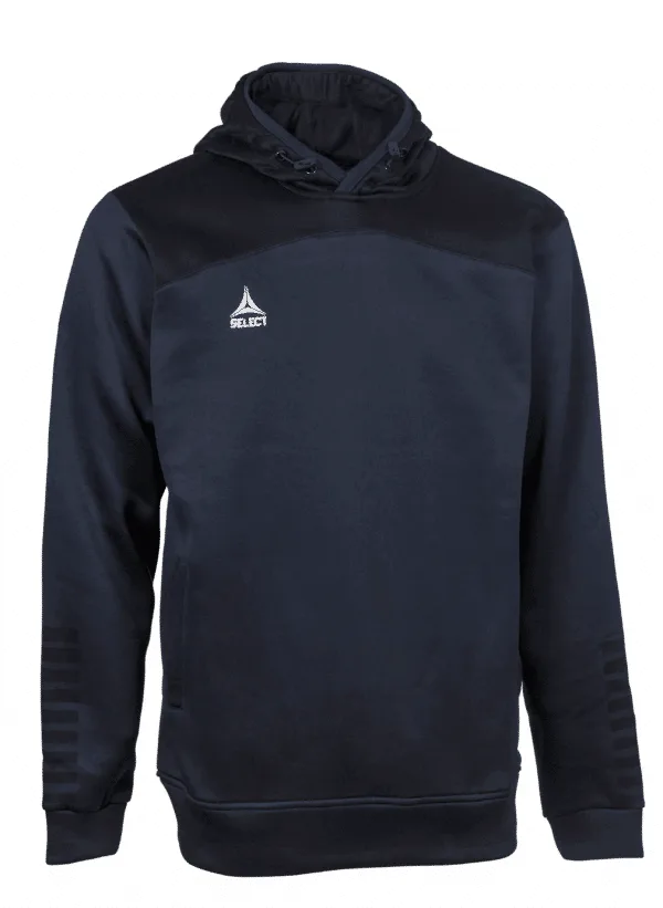 Hood blå og sort