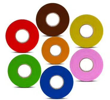 Kølletape 24 mm x 25 meter farget