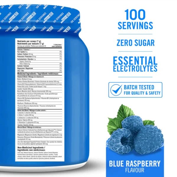Hydration mix 100 porsjoner - blue raspberry - Bilde 6