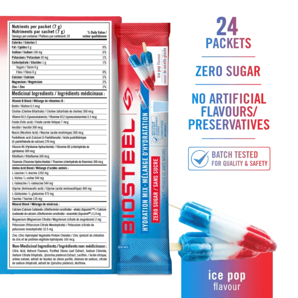 Hydration mix 24 porsjoner - ice pop - Bilde 3