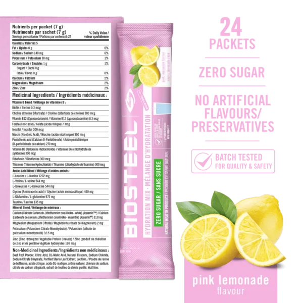 Hydration mix 24 porsjoner - pink lemonade - Bilde 6