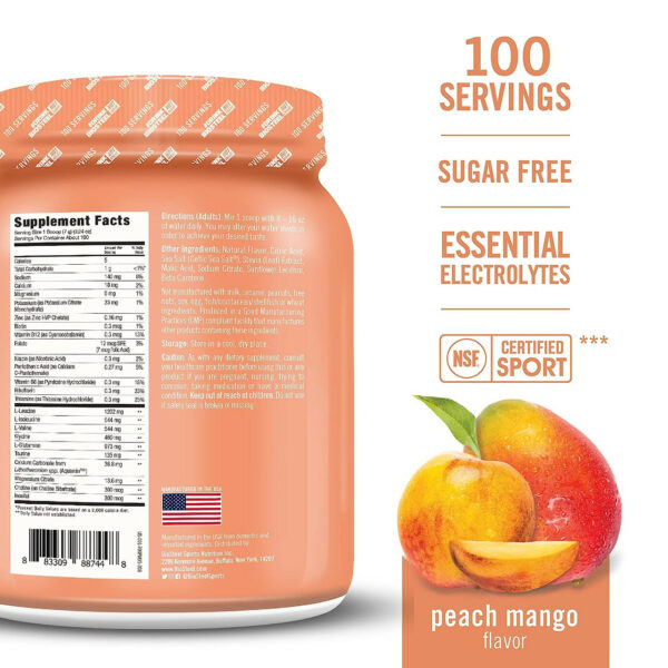 Hydration mix 100 porsjoner - peach mango - Bilde 6