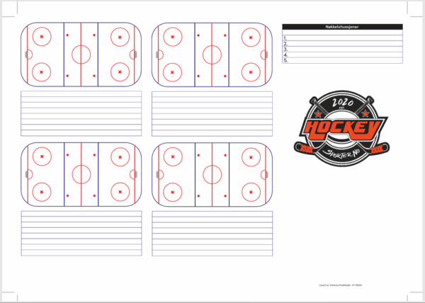 Playbook / kampskjema ishockey - Bilde 2