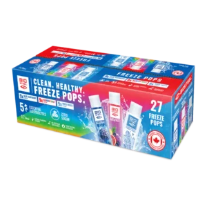 Freeze Pops eske med 27stk i tre forskjellige smaker