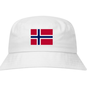 Bøttehatt med Norsk flagg