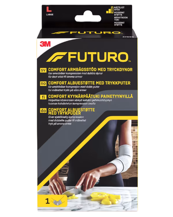 Futuro comfort albuestøtte med trykkputer